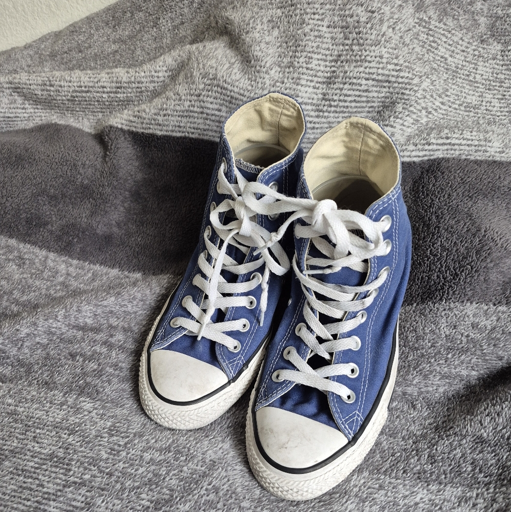 Converse All Star  high tops canvas sneakers Y2K 2007 men’s 7 blue